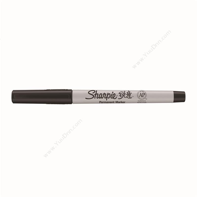 锐意 SharpieUltra Fine 防褪色马克笔 极细 （黑）单头记号笔