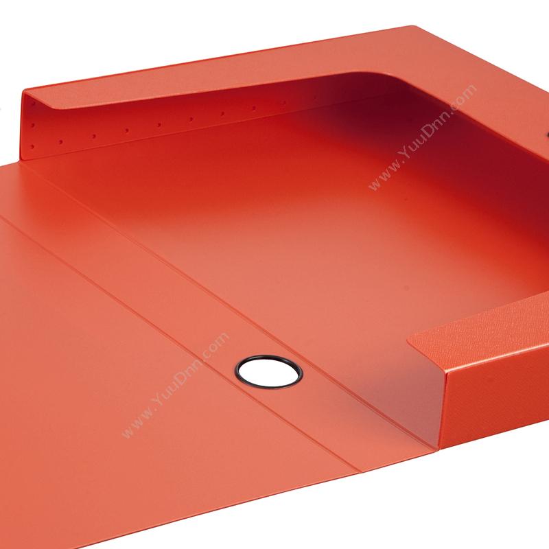 齐心 Comix MC-35 美石系列 A4  1.5寸 35MM 橘（红） 18个/箱 PP档案盒