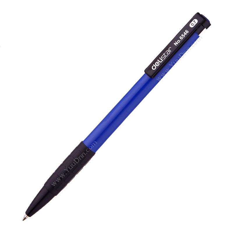 得力 Deli6546 圆珠笔 0.7mm 36支/盒 （蓝）按压式圆珠笔