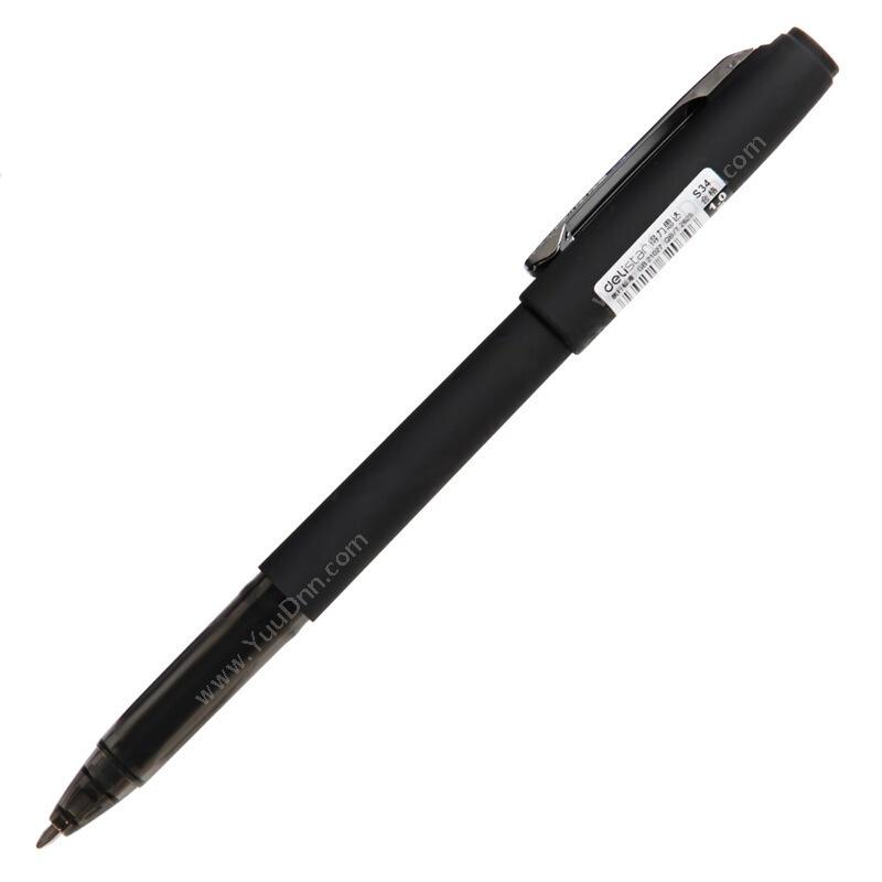 得力 Deli S34 加粗 水笔1.0mm 中性笔 12支/盒 插盖式中性笔