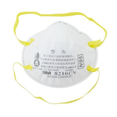 3M 8210cn KN95 自吸过滤式防颗粒物呼吸器随弃式面罩（口罩）   无呼吸阀 20只/盒 防护口罩