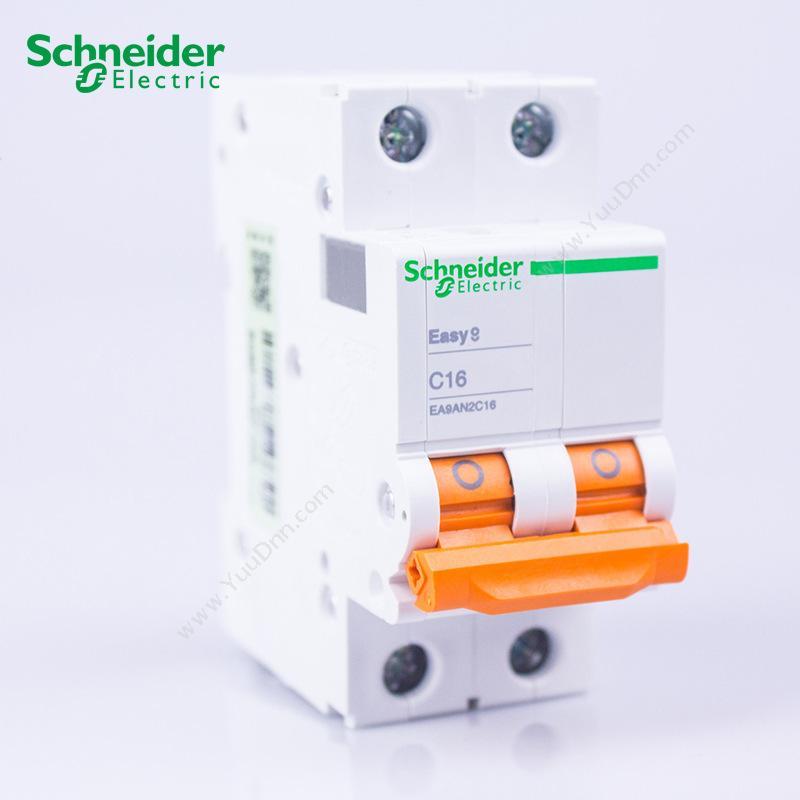 施耐德 Schneider EA9AN2C16 Easy9小型断路器 2P C16A  6个/盒 微型断路器