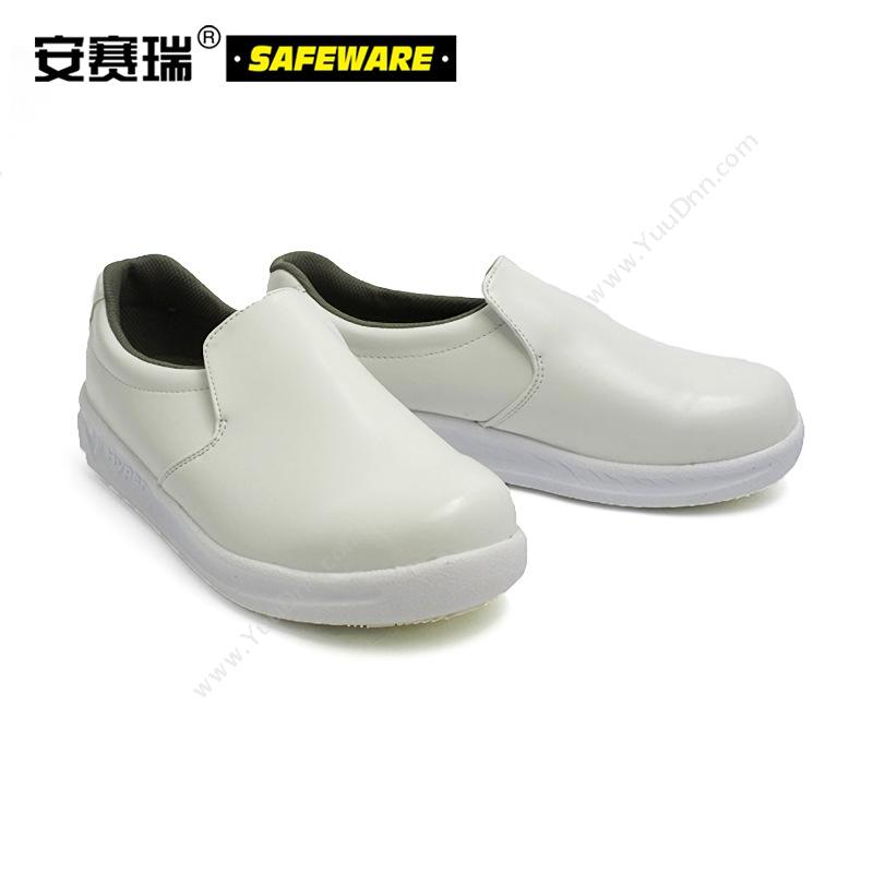 安赛瑞21517-35 粉状环境防滑工作鞋 35码（白）粉状环境防滑鞋
