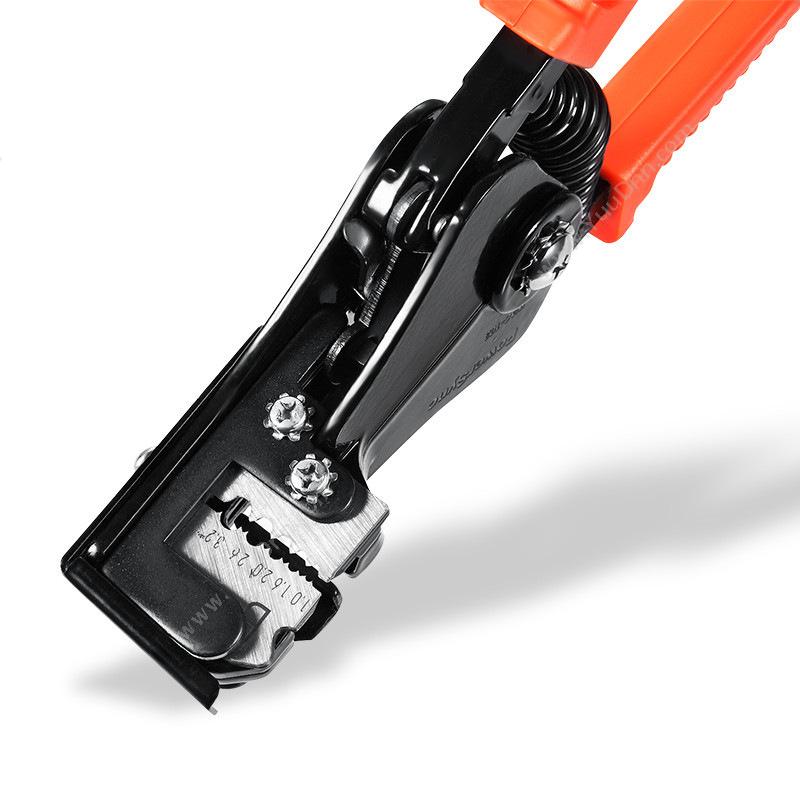 包尔星克 Powersync WAC-102 多功能自动剥线钳 1个 黑橙色 适用于单股线材切剥线5种线径规格：1.0,1.6,2.0,2.6,3.2mm 剥线钳