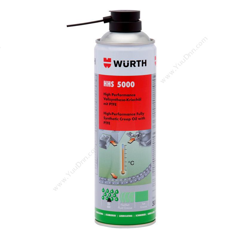 伍尔特893/106/3-HHS/5000 粘性润滑剂渗透润滑油 500ML螺丝批头