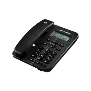 摩托罗拉 MotorolaCT202C 固定有绳电话机座机 黑色有绳电话