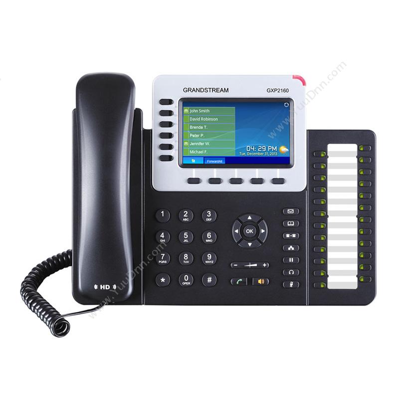 潮流 Grandstream GXP2160 网络G企业智能高端IP电话 有绳电话