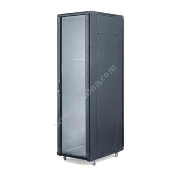 辉腾机柜 Huiteng32U机柜服务器1000深 网络机柜E1.61032（黑）色玻璃门网络机柜