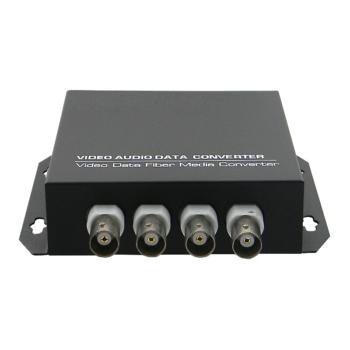 拓宾 TUOBIN-T/R4ZV1FD 4路视频+1路485反向数据光端机 单模单纤 FC接口 语音光端机