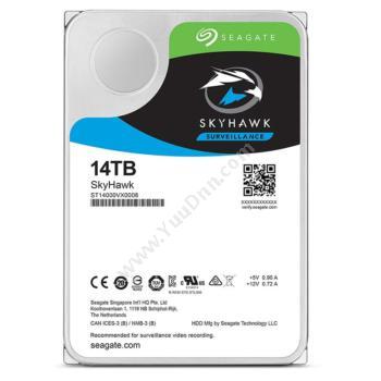 希捷 SeagateST14000VX0008 3.5寸SkyHawK酷鹰系列硬盘