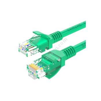 山泽 SamZheGR-5015 超五类UTP网络跳线CAT5e网线（绿） 1.5M超五类网络跳线