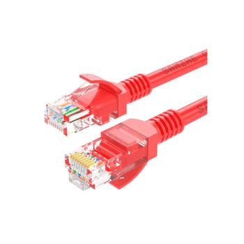 山泽 SamZhe WXH-250C 超五类UTP网络跳线CAT5e网线（红） 25M 超五类网络跳线