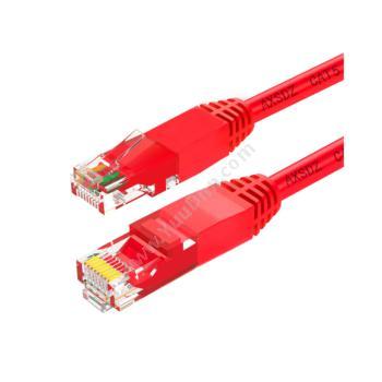 安讯仕 AXS超五类非屏蔽UTP网络跳线 圆线 15M（红）超五类网络跳线