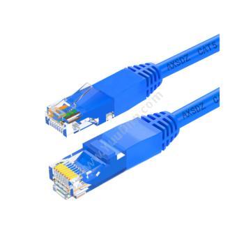 安讯仕 AXS超五类非屏蔽UTP网络跳线 CAT5e网线圆线 30M（蓝）超五类网络跳线