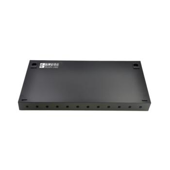 安讯仕 AXS AX-8212 ST机架式光纤终端盒 12口 （黑） 光纤终端盒
