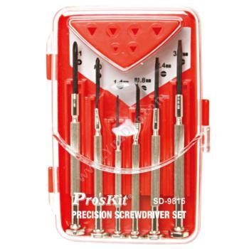 宝工 ProsKit6件套精密钟表起子组 螺丝刀套装 SD-9815充电螺丝批