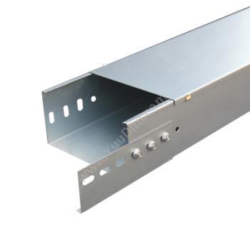 至配 ZhiPei100*100.*1.0钢制镀锌槽式电缆桥架线槽（2米一根）镀锌桥架