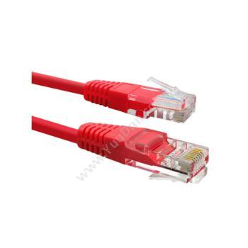 金坤宇六类非屏蔽网络跳线 JKY-CAT6-5R 5米（红）六类网线