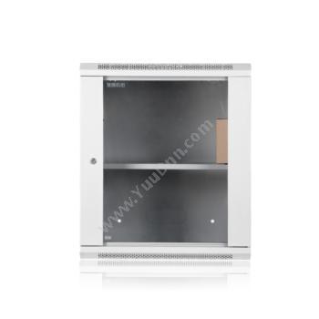 慧腾WM系列 WM.6412 12U 前玻璃 白色壁挂机柜