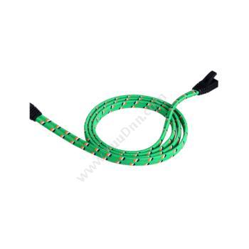 安普康 AmpCom七类涤纶丝CAT7扁平跳线（绿） 1米 ABW701GR七类工程级网线跳线
