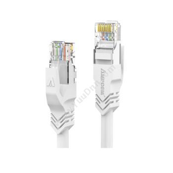 安普康 AmpCom超五类非屏蔽无氧铜网络跳线 网络级 （白） 5米 AMC5EWT71650超五类网线