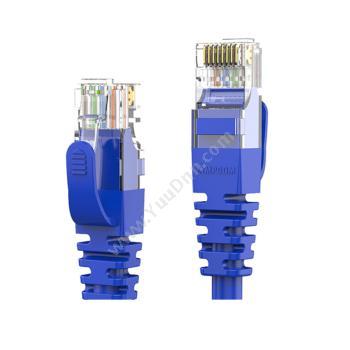 安普康 AmpCom 超五类非屏蔽跳线（蓝） 2米 AMCAT5E0820(BU) 超五类网线