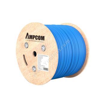 安普康 AmpCom 六类非屏蔽箱装网线(工程级)（蓝）305米 AMC657305(BU) 六类网线
