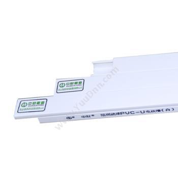 中财 ZhongCaiPipes50*25 PVC-U阻燃绝缘电线槽2米/根桥架线槽