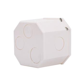 中财 ZhongCaiPipes 管配件八角灯头盒D75×75×75白PVC-U硬质聚氯乙烯 穿线管