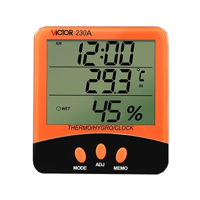 胜利 Victor VICTOR 电子家用 办公 室内温度计 温湿度计 VC230A 室内外温湿度 温湿度测量仪