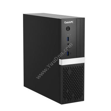 物公基租赁 QuickPC E42 Pro 台式机(G4930/8G/240G SSD/核显/203V5LSB2 19.5英寸/USB无线网卡/USB键鼠/Linux/8L机箱) 台式机