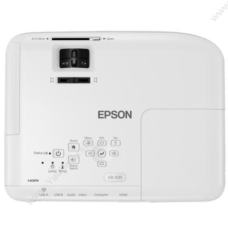 爱普生 Epson CB-X05 投影仪 投影机办公(标清 3300流明 支持左右梯形校正 自动搜索信号) 投影仪