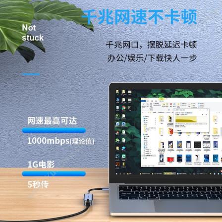 胜为 ShengWei 胜为（shengwei)Type-c转网口转接器 USB-C转RJ45千兆有线网卡 ZHB5001J 其他配件