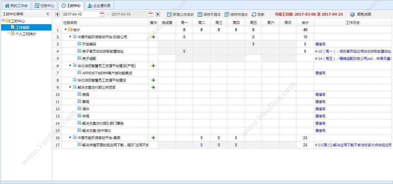 北京神州普云 普云工时管理系统 项目管理