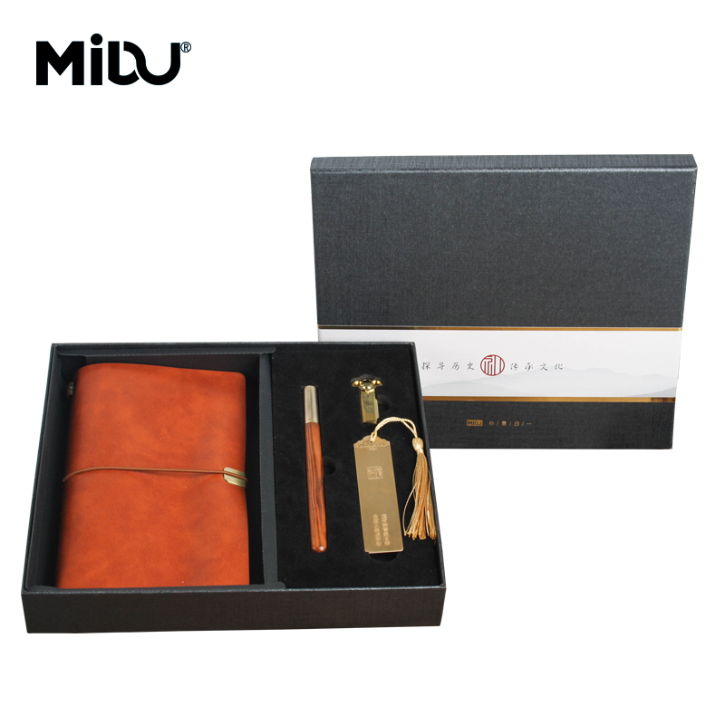 MIDUMIDU记事本u盘笔书签套装礼品定制笔记本/电源本套装