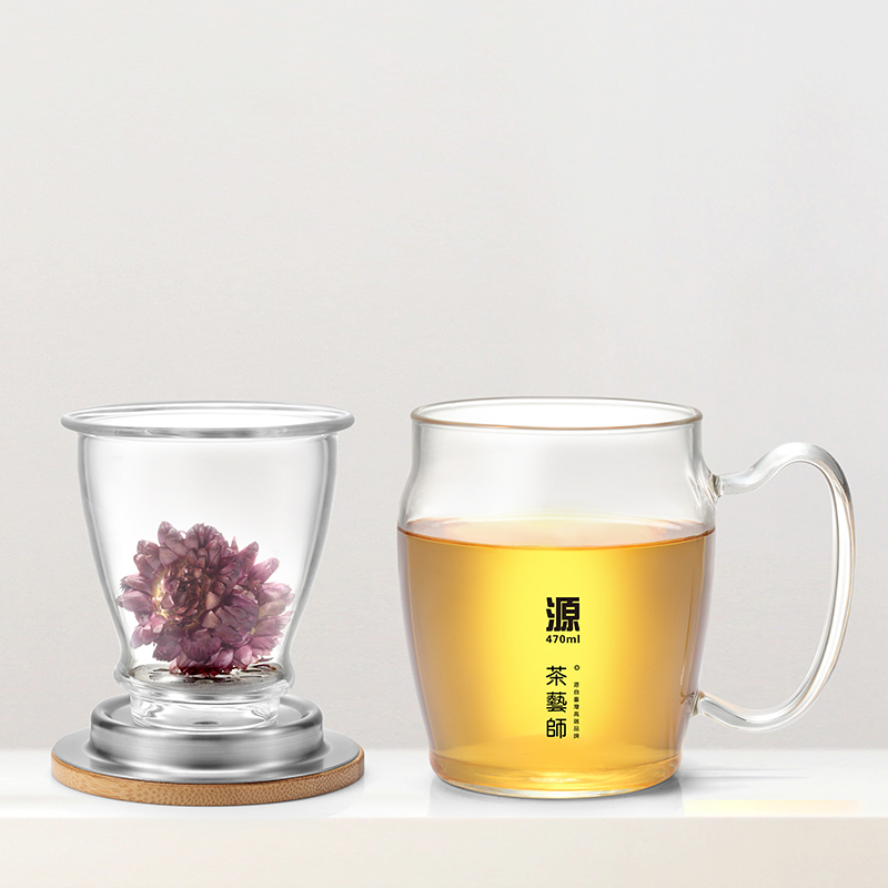 茶艺师茶艺师个人杯三件套470玻璃杯/套装