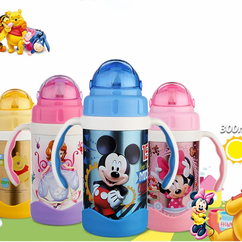 迪士尼 迪士尼儿童保温杯幼儿园双手柄学饮杯 儿童杯