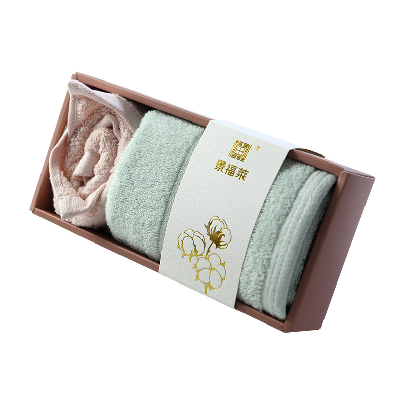 景福莱景福莱豆沙透明盒1JFL-DSTM1毛巾/浴巾套装