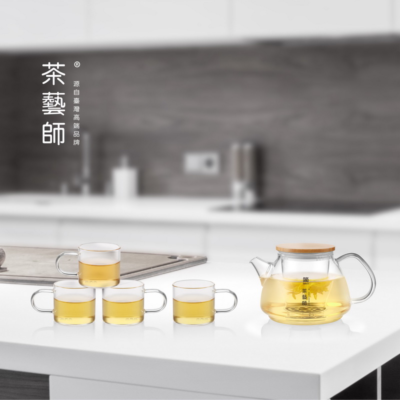 茶艺师茶艺师明火冲泡壶五件套-简950玻璃杯/套装