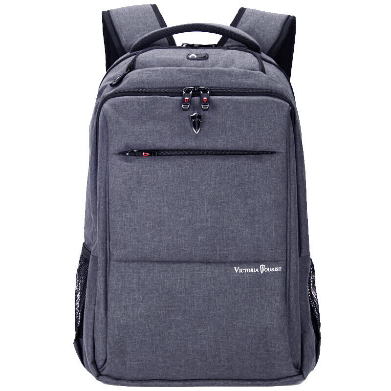 VictoriaTourist 维多利亚旅行者双肩包电脑包15.6英寸V9606灰色 双肩包/电脑包