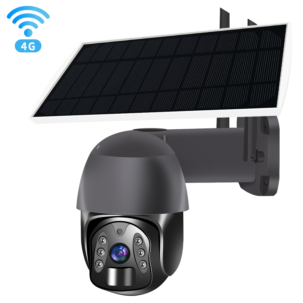 物果智家太阳能监控摄像头室外防水家用监控夜视智能低功耗摄像机SQW-2 4G摄像机