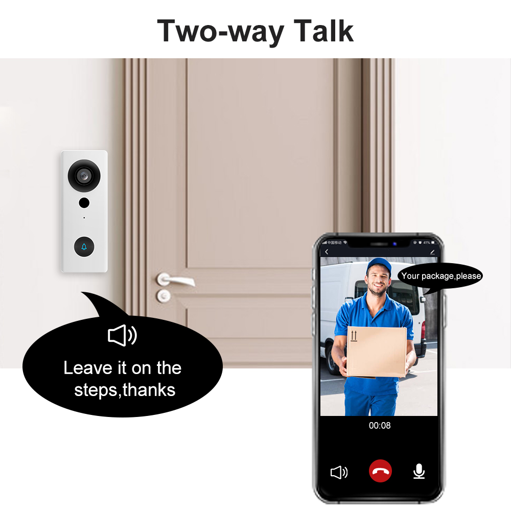 物果智家 Waterproof Smart WI-FI Doorbell 可视门铃