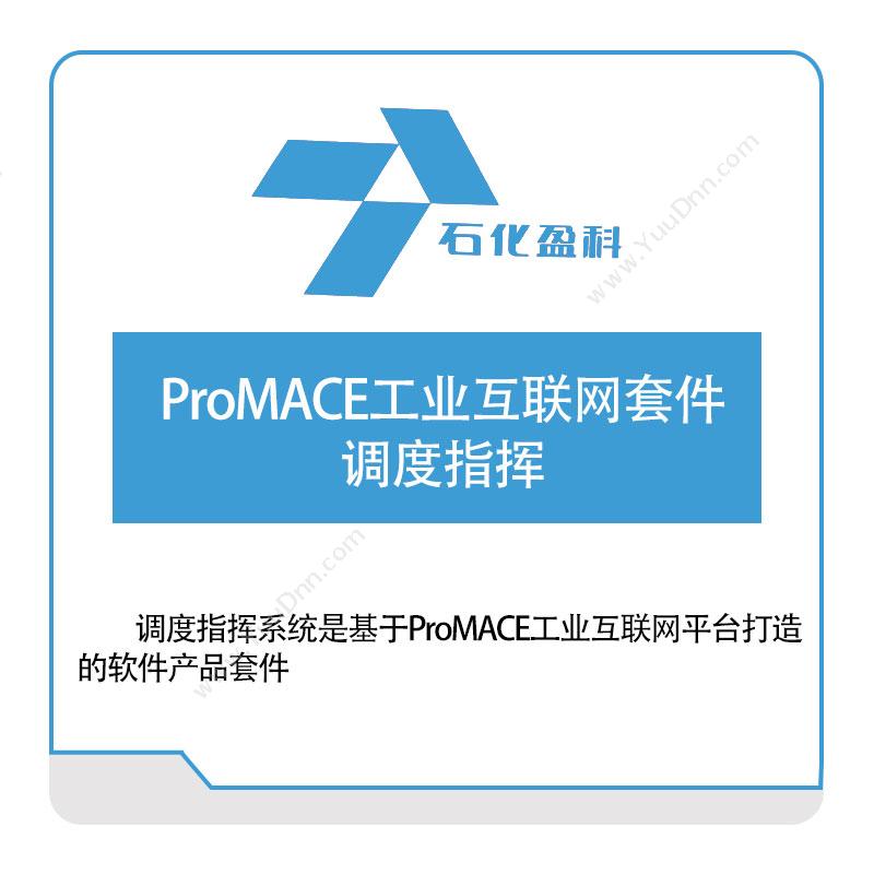 石化盈科 ProMACE工业互联网套件-调度指挥 公共安全