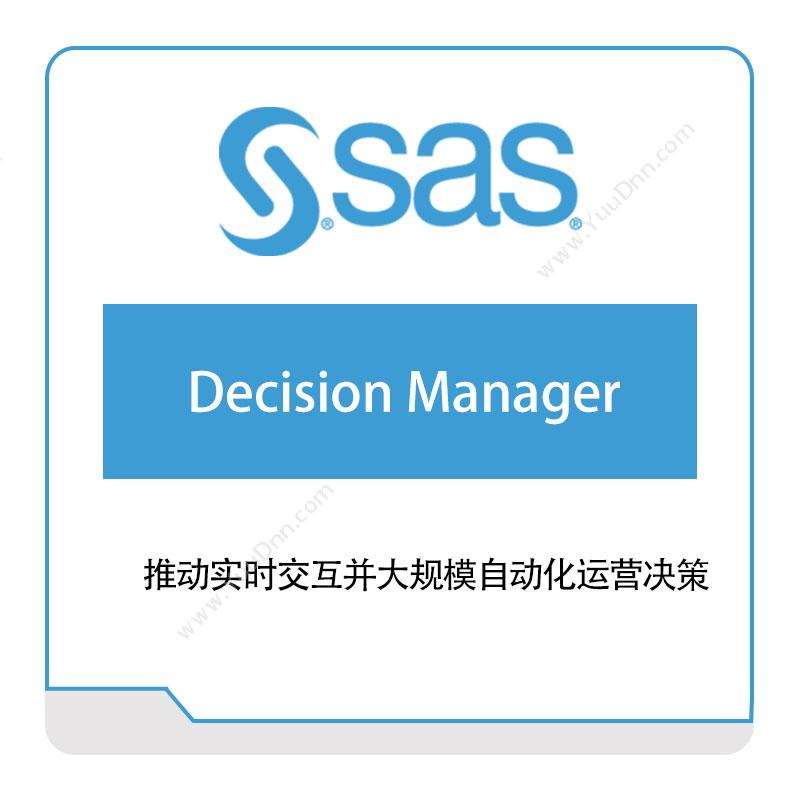 赛仕软件 SAS Decision-Manager 商业智能BI