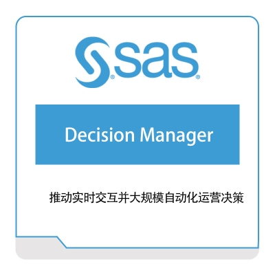 赛仕软件 SAS Decision-Manager 商业智能BI