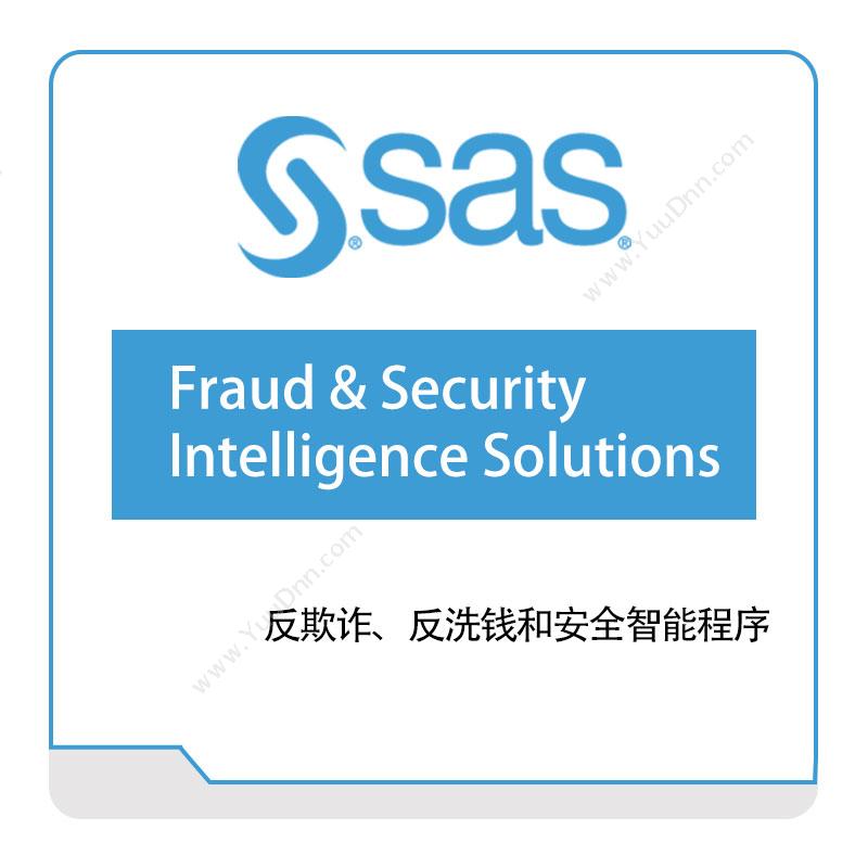 赛仕软件 SAS Fraud-&-Security-Intelligence-Solutions 商业智能BI