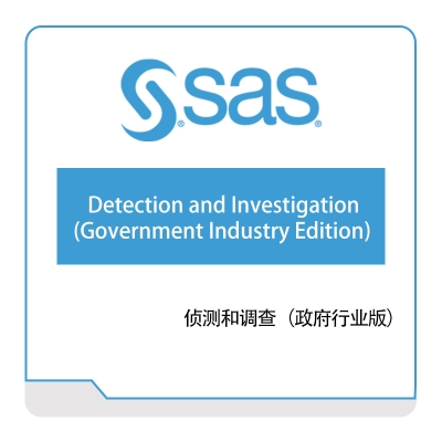 赛仕软件 SAS 侦测和调查（政府行业版） 风险管理