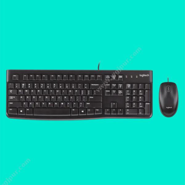 罗技 LogiMK120 有线键鼠套装键鼠套装