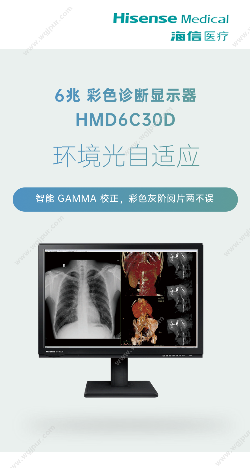 海信医疗 6兆彩色诊断显示器 HMD6C30D 放射影像