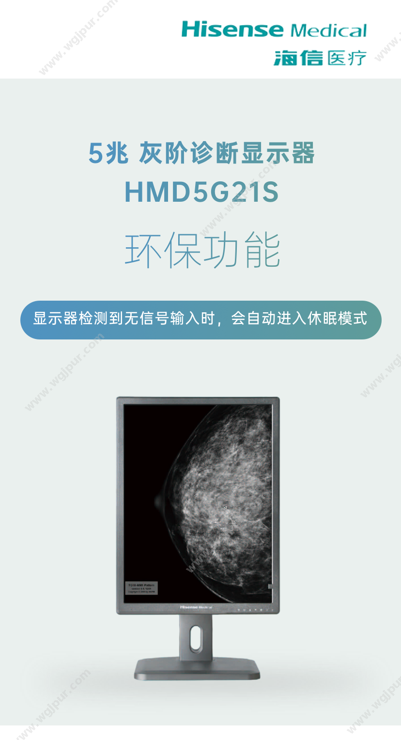 海信医疗 5兆灰阶诊断显示器 HMD5G21S 放射影像